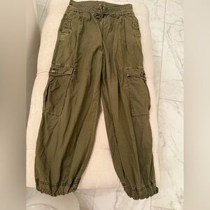 Free People Women's Olive Green Cargo Pants